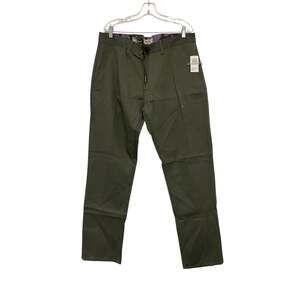 LRG Pants Men 38 Green Stretch Flat Front Casual Straight Leg Cotton Vintage NWT